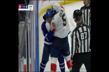 🥊🥊 Max Domi drops the gloves with Aaron Ekblad