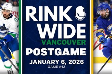 RINK WIDE POST-GAME: Vancouver Canucks at Buffalo Sabres | Game #42 - Jan. 6, 2025