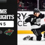 HIGHLIGHTS: Minnesota Wild vs LA Kings | 01.05.26