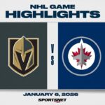 NHL Highlights | Golden Knights vs. Jets - January 6, 2026