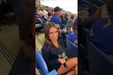 NHL Reporter Fan Interview - KeyBank Center #nhl #nhlhighlights #buffalosabres #funnyshorts #funny