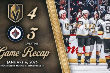 HIGHLIGHTS | Vegas Golden Knights 4, Winnipeg Jets 3, OT | Jan. 6, 2026