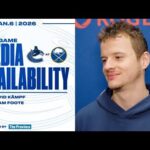 David Kämpf & Adam Foote Pre-Game Media | Canucks at Sabres (Jan 6, 2026)