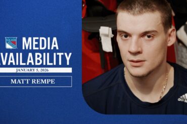 NYR vs UTA: Matt Rempe Pregame Media Availability | Jan. 5, 2026