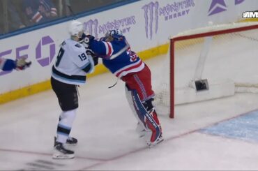 Jonathan Quick Roughing Penalty After Getting Hit By Daniil But