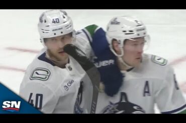 Canucks' Elias Pettersson And Liam Ohgren Combine For Two Goals In 39 seconds vs. Sabres