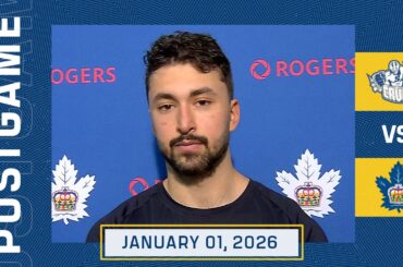 Bo Groulx | Post Game vs Syracuse Crunch | January 1, 2026