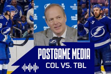 Postgame Media vs COL | Cooper, Hagel, Girgensons