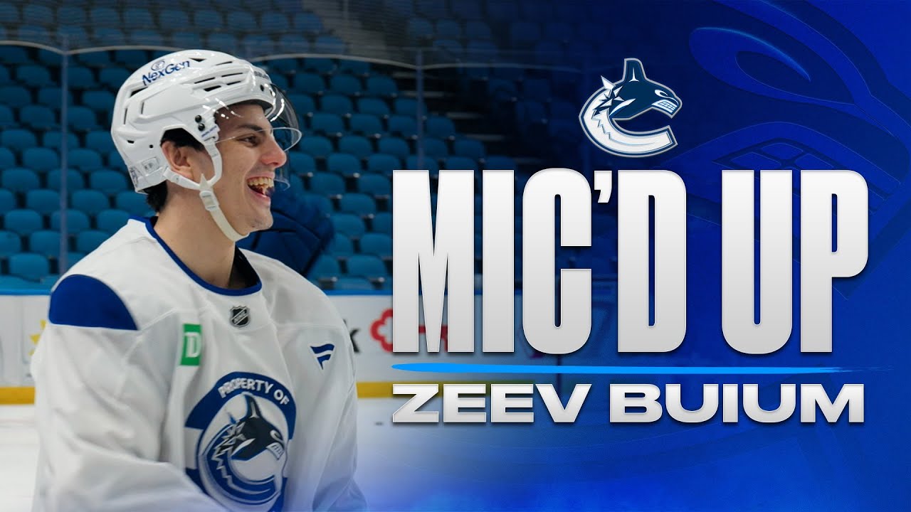 Zeev Buium Mic'd Up | Canucks Practice (Jan 5, 2026)