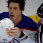 NHL Hockey fight - Neal Pionk(Jets) vs. Ryan Nugent-Hopkins(Oilers)