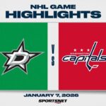 NHL Highlights | Stars vs. Capitals - January 6, 2026