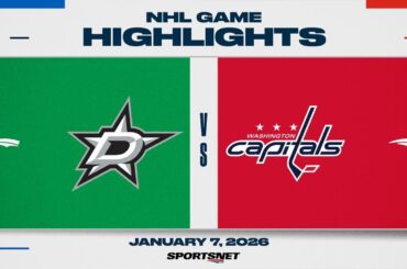 NHL Highlights | Stars vs. Capitals - January 6, 2026