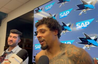 Reaves on Getting Knocked Down by Olivier, Coming Back | Sharks vs. Blue Jackets Post-Game (1.6.25)