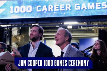 Jon Cooper 1000 Games Ceremony