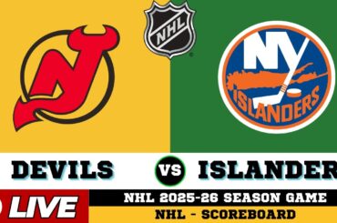 🔴LIVE : New Jersey Devils Vs New York Islanders | NHL 2026 | NHL Live SCOREBOARD