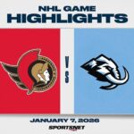 NHL Highlights | Senators vs. Mammoth - January 7, 2026