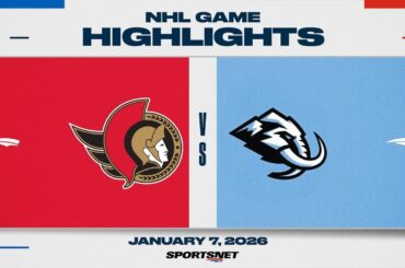 NHL Highlights | Senators vs. Mammoth - January 7, 2026