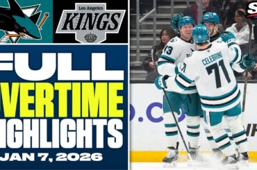 San Jose Sharks at Los Angeles Kings | FULL Overtime Highlights - January 7, 2026
