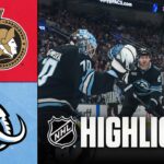 Senators vs. Mammoth | NHL Highlights | January 07, 2026