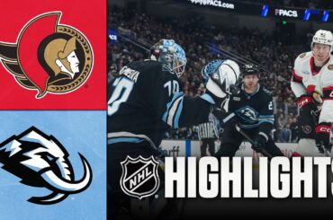 Senators vs. Mammoth | NHL Highlights | January 07, 2026