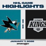 NHL Highlights | Sharks vs. Kings - January 7, 2026