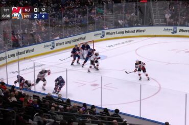 Anthony Duclair scores a goal against the New Jersey Devils