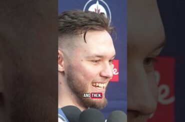 Crazy spot to find out about your NHL debut 😂 #GoJetsGo #DannyZhilkin