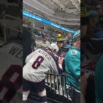 5th Line Love on the Road 💙❤️ Zach Werenski Signs Jersey 😊