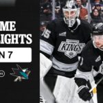 HIGHLIGHTS: San Jose Sharks vs LA Kings | 01.07.26