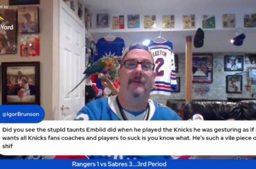 NY Rangers VS Buffalo Sabres LIVE HANGOUT