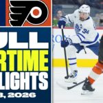 Toronto Maple Leafs at Philadelphia Flyers | FULL Overtime Highlights - January 8, 2026