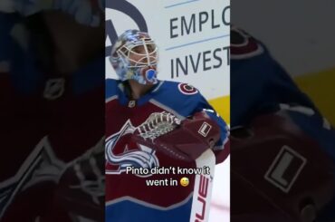 Shane Pinto wasn’t too sure about this one but the ref set the record straight 😂