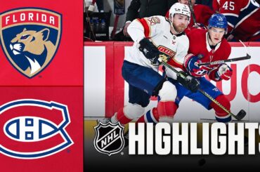Panthers vs. Canadiens | NHL Highlights | January 08, 2026