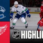 Canucks vs. Red Wings | NHL Highlights | January 08, 2026