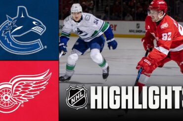 Canucks vs. Red Wings | NHL Highlights | January 08, 2026