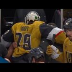 Golden Knights' Carter Hart Helped Off Ice After Suffering Injury Prior To Blue Jackets goal