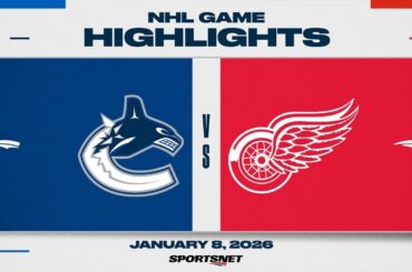 NHL Highlights | Canucks vs. Red Wings - January 8, 2026