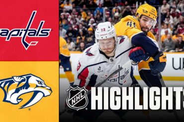 Capitals vs. Predators | NHL Highlights | January 11, 2026