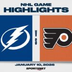 NHL Highlights | Lightning vs. Flyers - January 10, 2026