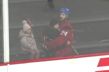 La famille Danault assiste au premier entraînement de Phillip à Montréal