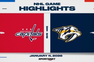 NHL Highlights | Capitals vs. Predators - January 11, 2026