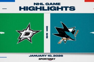 NHL Highlights | Stars vs. Sharks - January 10, 2025