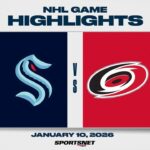 NHL Highlights | Kraken vs. Hurricanes - January 10, 2026