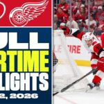 Carolina Hurricanes vs. Detroit Red Wings | FULL Overtime Highlights - January 12, 2026