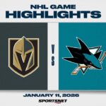 NHL Highlights | Golden Knights vs. Sharks - January 11, 2026