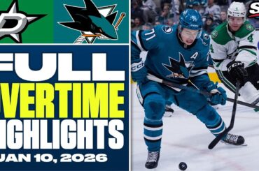 Dallas Stars at San Jose Sharks | FULL Overtime Highlights - January 10, 2026