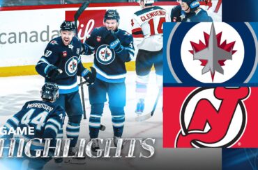 Winnipeg Jets vs. New Jersey Devils - Game Highlights