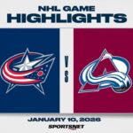 NHL Highlights | Blue Jackets vs. Avalanche - January 10, 2026