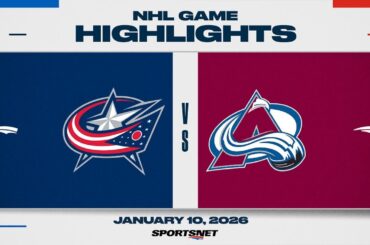 NHL Highlights | Blue Jackets vs. Avalanche - January 10, 2026