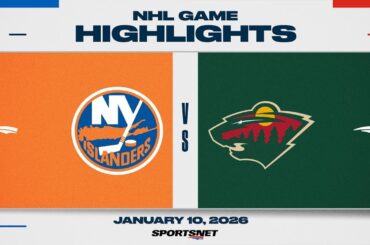 NHL Highlights | Islanders vs. Wild - January 10, 2026